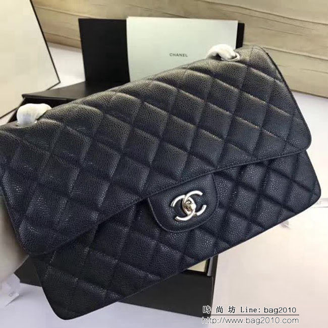 香奈兒CHANEL 升級版A1113全新經典小羊皮金銀鏈條單肩斜挎包 DSC1725